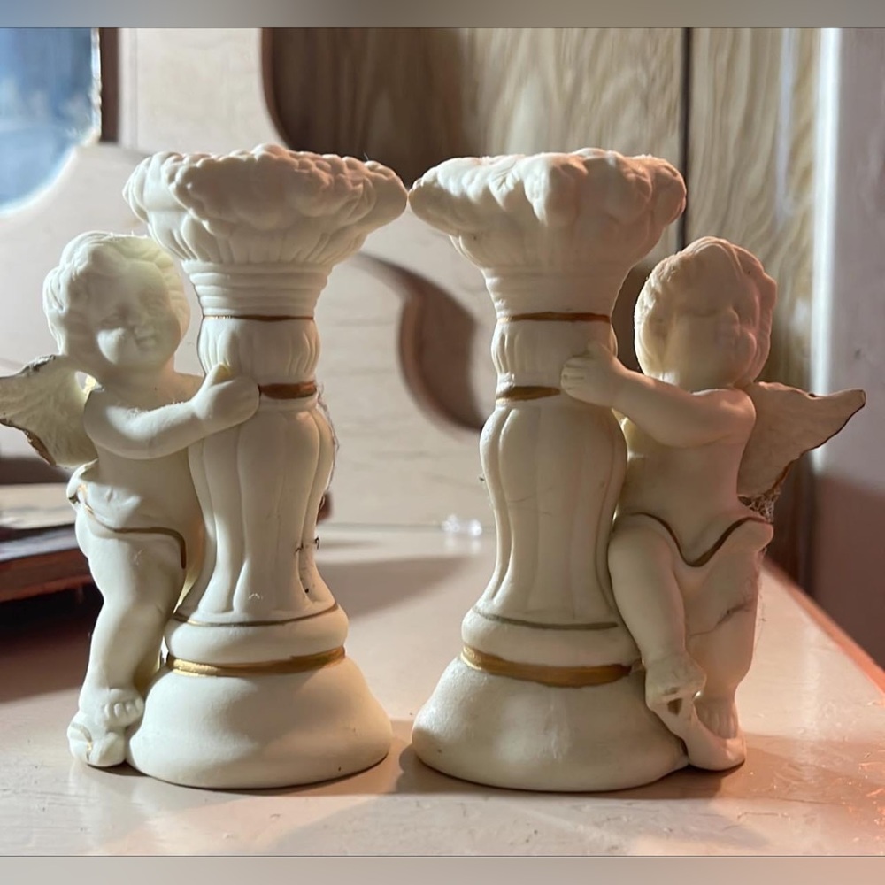 Set of Porcelain Candlesticks